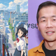 Left: an image from Your Name. Right: Lee Isaac Chung at Sundance.